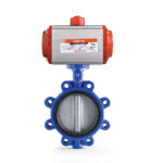 DN 80 Lug Tip 304 Klapeli EPDM/NBR Contalı Tek Etkili Aktüatörlü Kelebek Vana