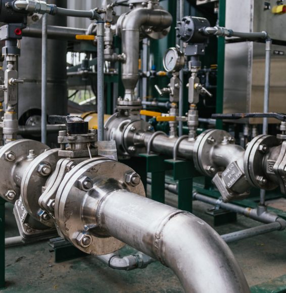 A closeup shot of a cylindrical grinder - industrial concept